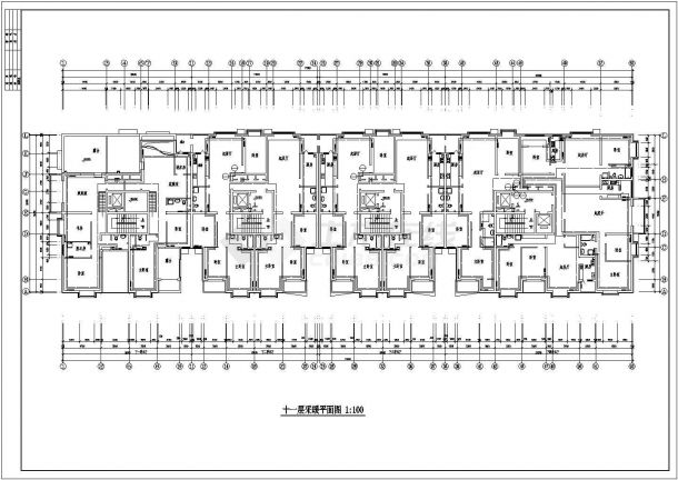 14层住宅楼采暖系统设计施工图（部分对称户型）-图二