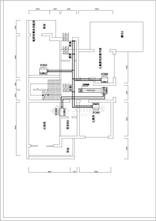 三层别墅住宅地源热泵空调系统设计施工图（含方案设计空调报价）-图二