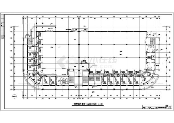 三层居住区配套公共建筑空调系统设计施工图-图一