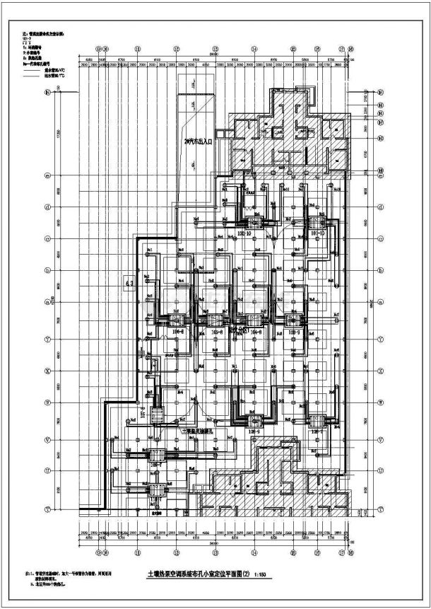 [河南]91875㎡综合建筑体土壤源热泵机房设计施工图（流程图多）-图一