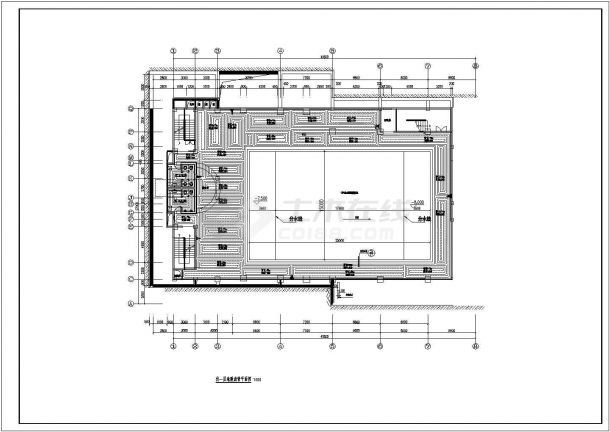 [重庆]室内恒温游泳馆除湿空调及地暖采暖系统设计施工图-图二