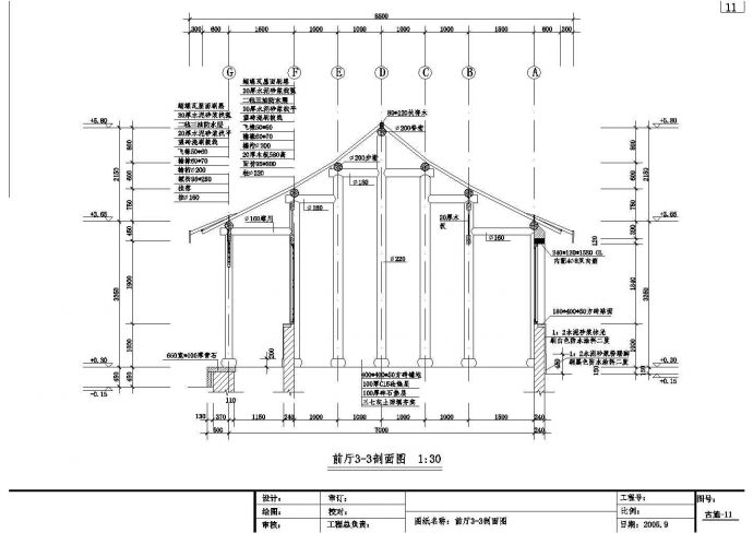 某单层砌体结构古建移建工程设计图纸（条形基础）_图1