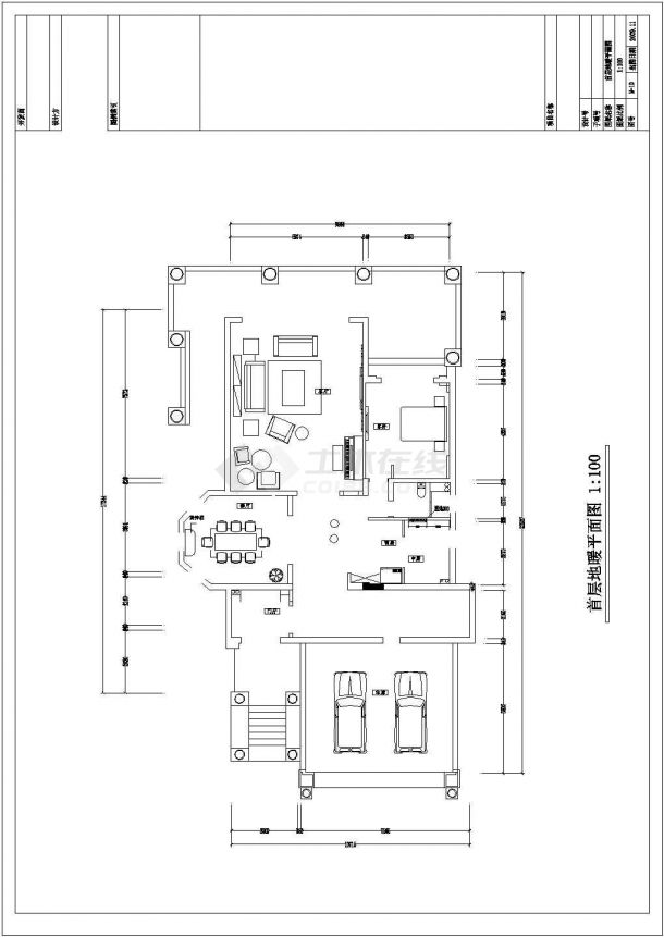 [湖南]500㎡二层别墅住宅空调及地暖系统设计施工图-图二