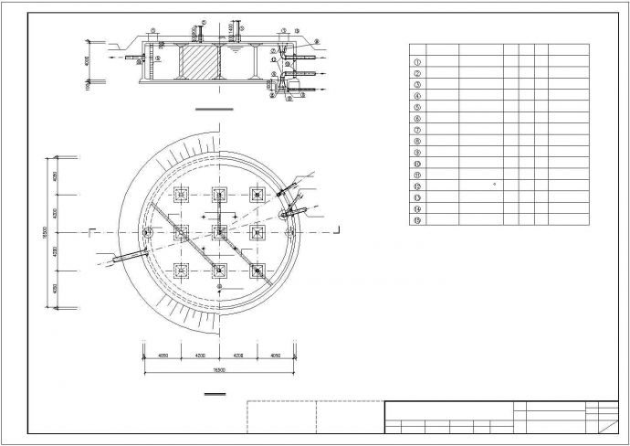 某800立方圆形水池结构图纸（含设计说明）_图1