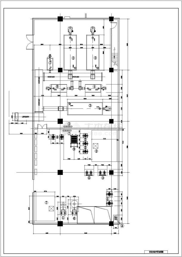 [三河]购物广场锅炉房设计施工图-图二
