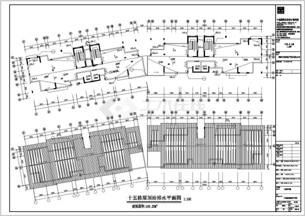 广东珠海某二十四层住宅楼建筑给排水施工图-图一
