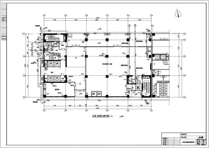 [海南]22985㎡二十一层写字楼全套设计施工图（水、暖、电）_图1