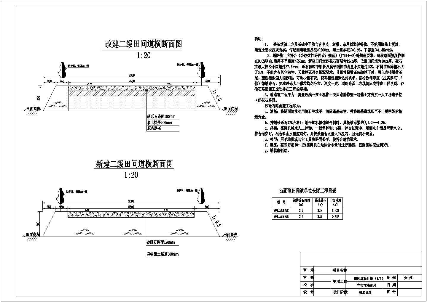 [江西]农村土地整理工程初步设计施工图60张