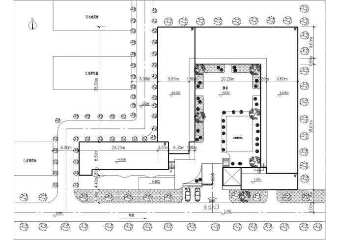 现代风格二层幼儿园建筑施工图（共8张图纸）_图1