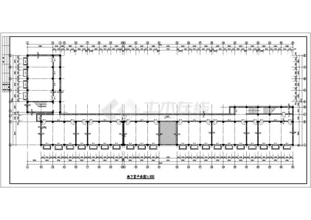 某小学教学楼建筑施工图（含节点图，共十三张图纸）-图二