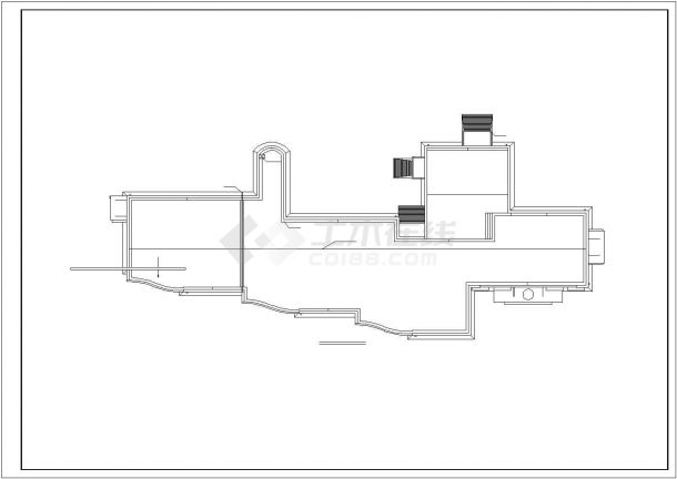 幼儿园建筑施工图（共七张图纸，一张设计说明）-图二