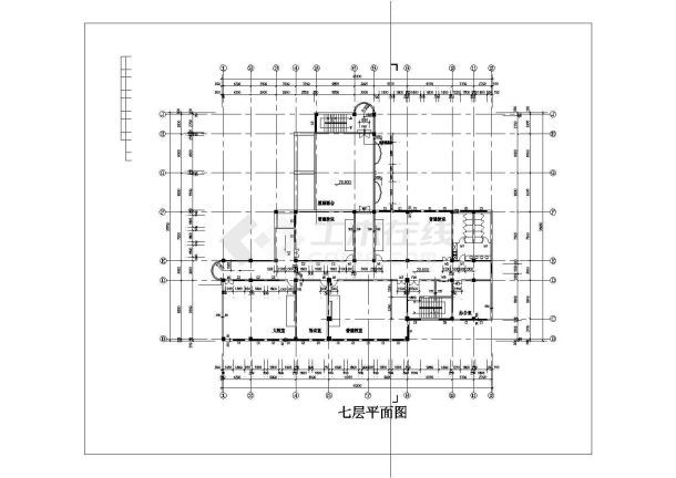 现代风格多层中学教学楼建筑施工图纸（共14张cad图）-图二