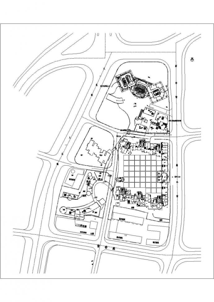 浙江国际商务中心住宅区景观设计施工图_图1