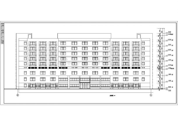 某地医院9层综合楼建筑设计施工图-图二