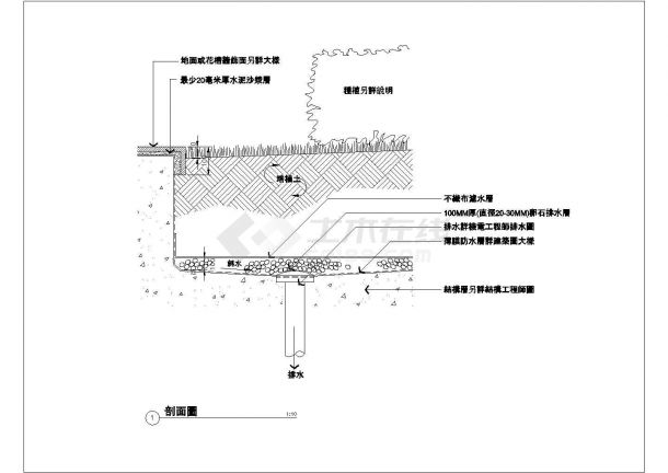 [天津]花园型居住区景观规划设计施工图-图二