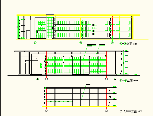 6573平方米三层学校餐厅建筑施工图，含施工说明_图1