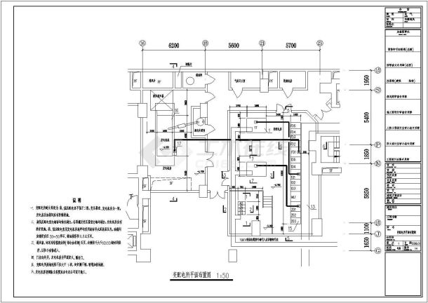 深圳某地下2层地上32层塔楼大厦工程电气图纸-图一