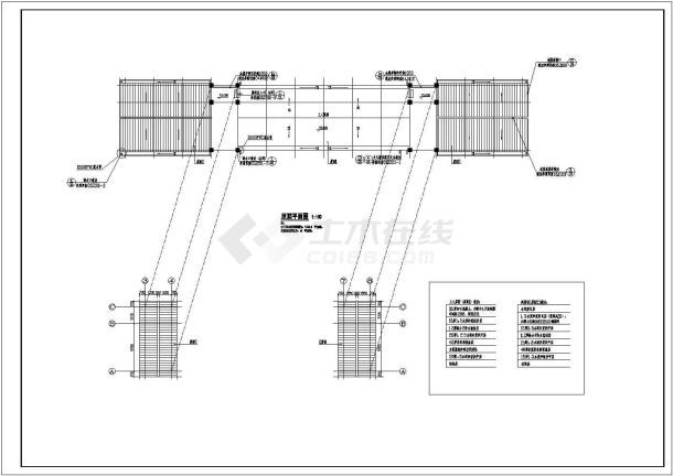 某地四层框架结构镇办公楼建筑设计方案图-图二