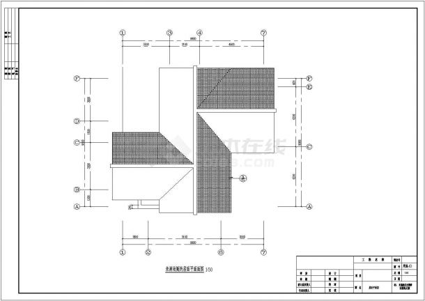 淳安单层砖混结构公共厕所建筑结构设计施工图-图二