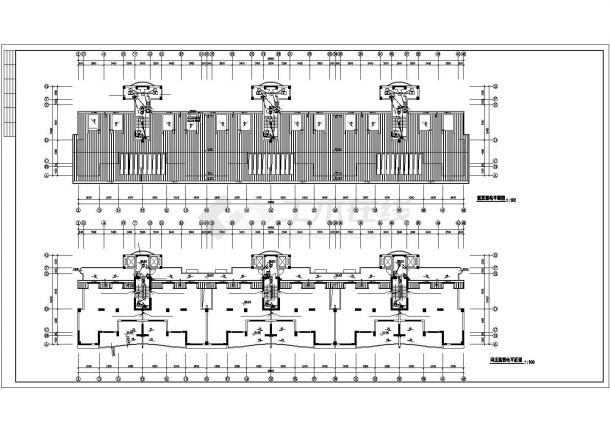 某高层钢筋混凝土结构住宅楼电气施工图纸（含人防）-图二