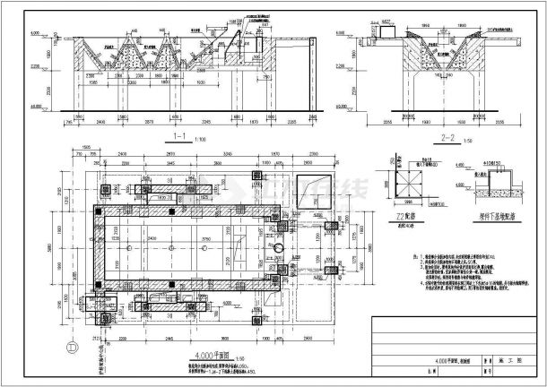 某工业厂房锅炉房结构设计施工图纸-图二