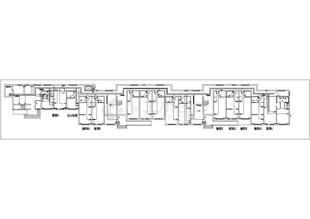 某高层钢筋混凝土结构住宅楼电气施工图（含人防，17张图纸）-图二