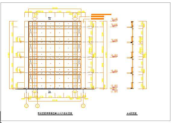 32层框架结构玻璃幕墙施工图（共22张图纸）