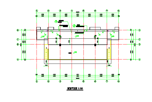 某司令台建筑施工图（共8张图纸）_图1