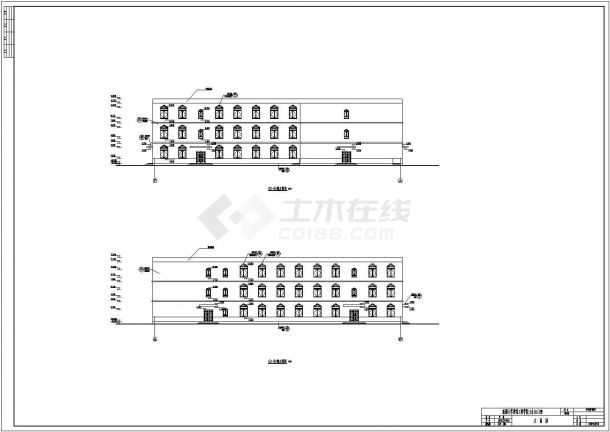 毕业设计某中学教学楼建筑设计施工图-图二