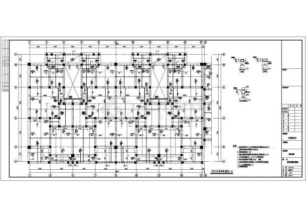 某六层砖混住宅结构设计施工图（7度抗震）-图二