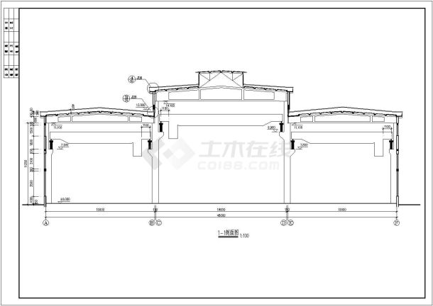 178平方米二层厂房建筑施工图（含设计说明，共9张）-图一