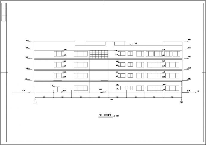 【湖南】某四层商场建筑设计图（毕业计算、开题报告）_图1