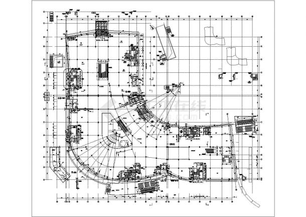 【青岛】三层框架国际购物中心结构施工图（含建筑图）-图二