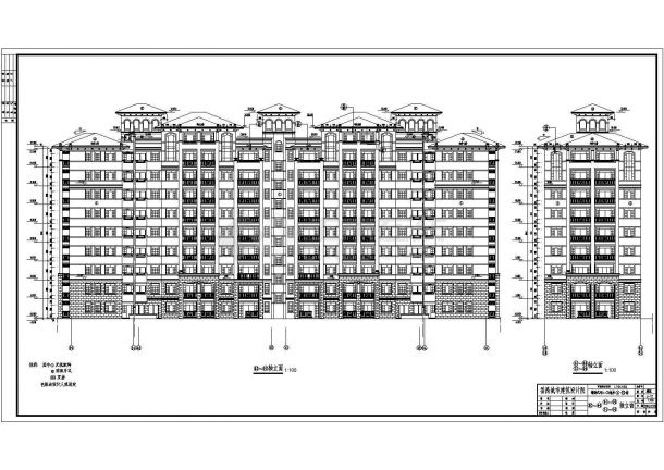 广州星河湾九层框剪结构住宅楼建筑设计方案图-图二