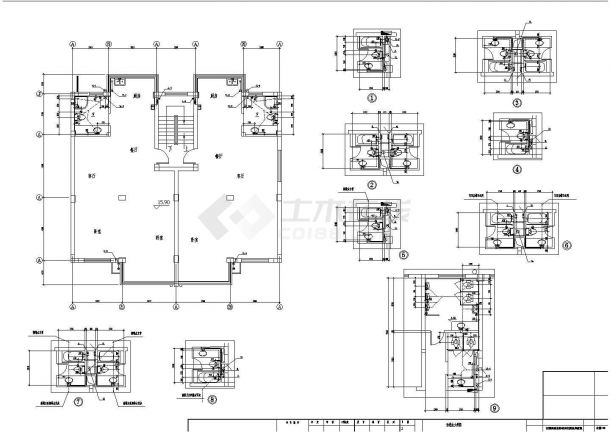 【江苏】交通宾馆及相邻商住楼给排水施工图纸-图一