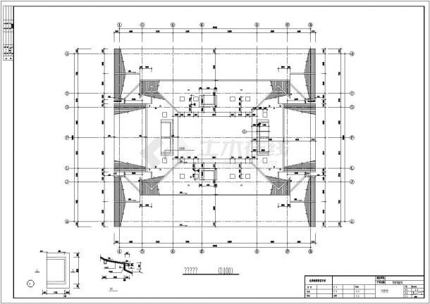 芙蓉古城3层砖混住宅楼建筑设计方案图-图二