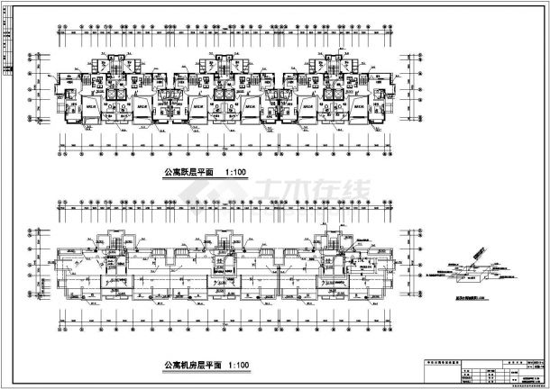 【江苏】大型购物广场及公寓给排水施工图纸-图二