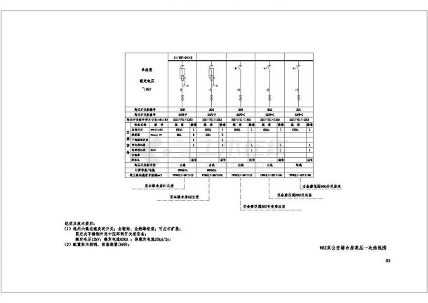 广州某小区10kv配电室电气设计施工图-图一