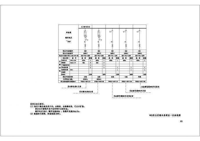 广州某小区10kv配电室电气设计施工图_图1