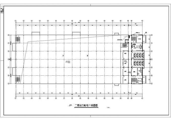 某8297㎡地上五层厂房电气施工图（三级负荷）_图1
