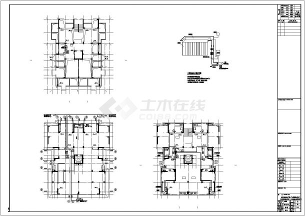 [湖北]某11层住宅给排水施工图-图一