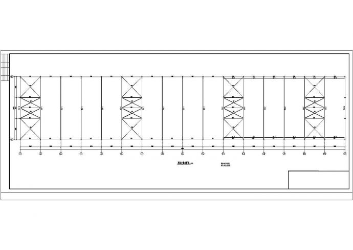 某18米跨单层轻钢门式刚架厂房结构图_图1