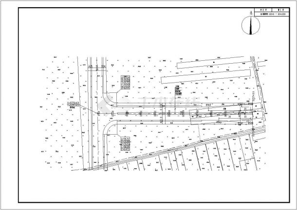 【新城】甲级院设计城市次干道市政道路设计施工图（双向四车道）-图一