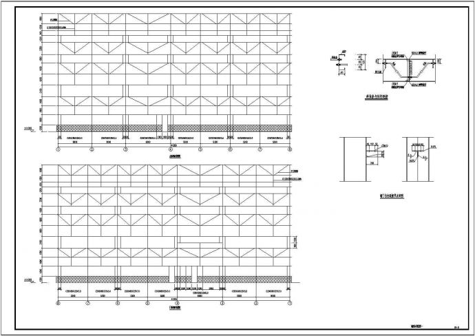 某多层钢结构厂房结构图（含钢结构设计总说明）_图1