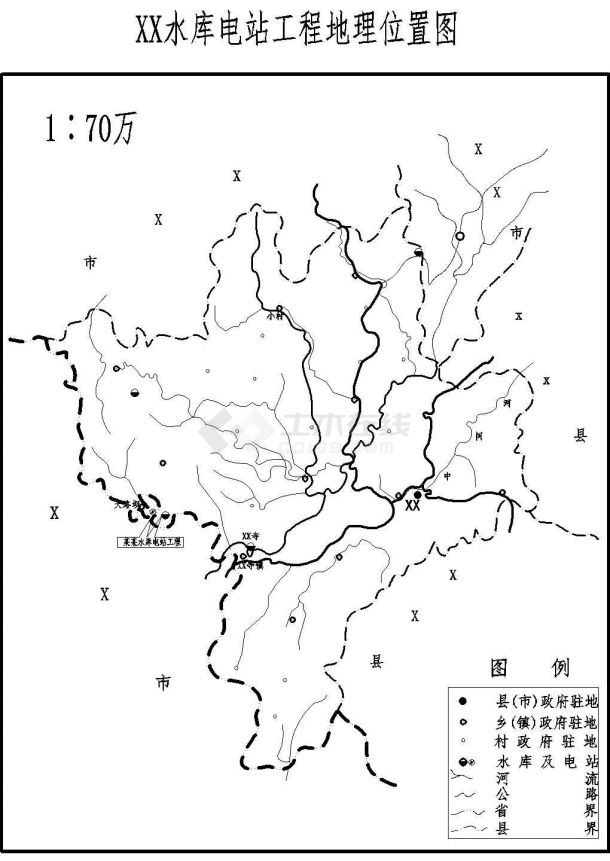 【湖北】水库电站工程水土保持方案图-图一