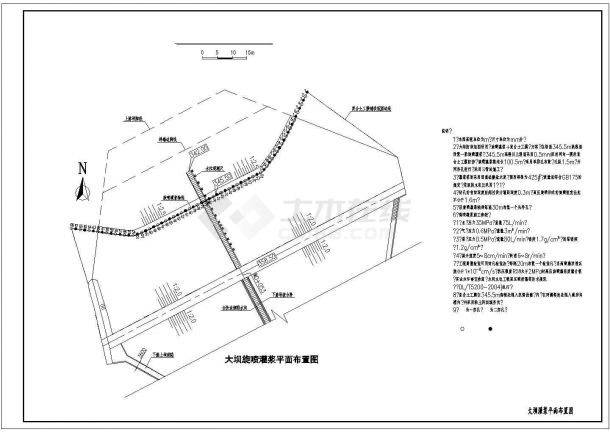 水库除险加固施工图设计(大坝、输水涵管)-图一