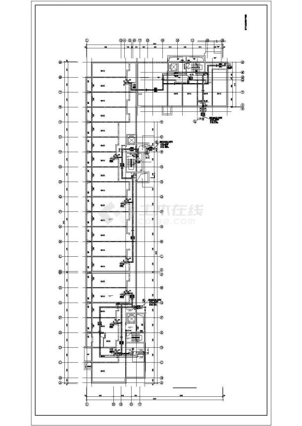 【北京】某11层中高层住宅楼采暖系统设计施工图-图二