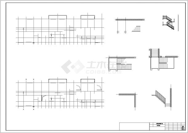 某六层砖混住宅楼建筑设计施工图纸-图二