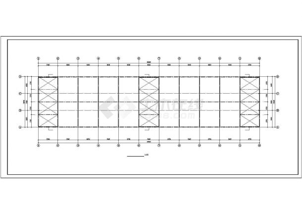 某15米跨轻型钢结构厂房结构图（含结构设计总说明）-图一