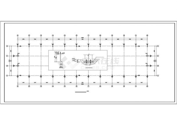 某15米跨轻型钢结构厂房结构图（含结构设计总说明）-图二